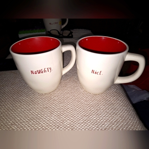 Rae Dunn Other - A set of Rae Dunn "Naughty" and "Nice" coffee cups. Pre-loved in excellent shape